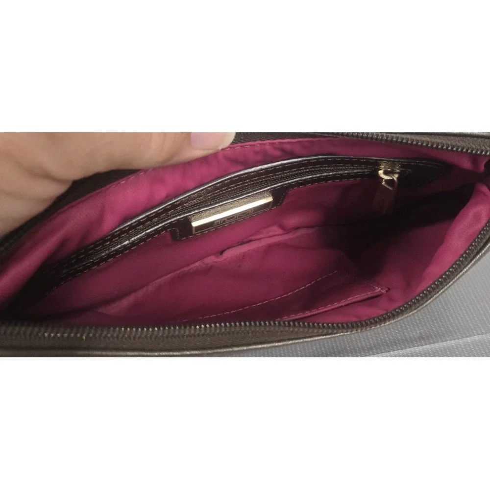 Goku Tumi Accessory Pouch Monogram Logo Plate Canvas Black